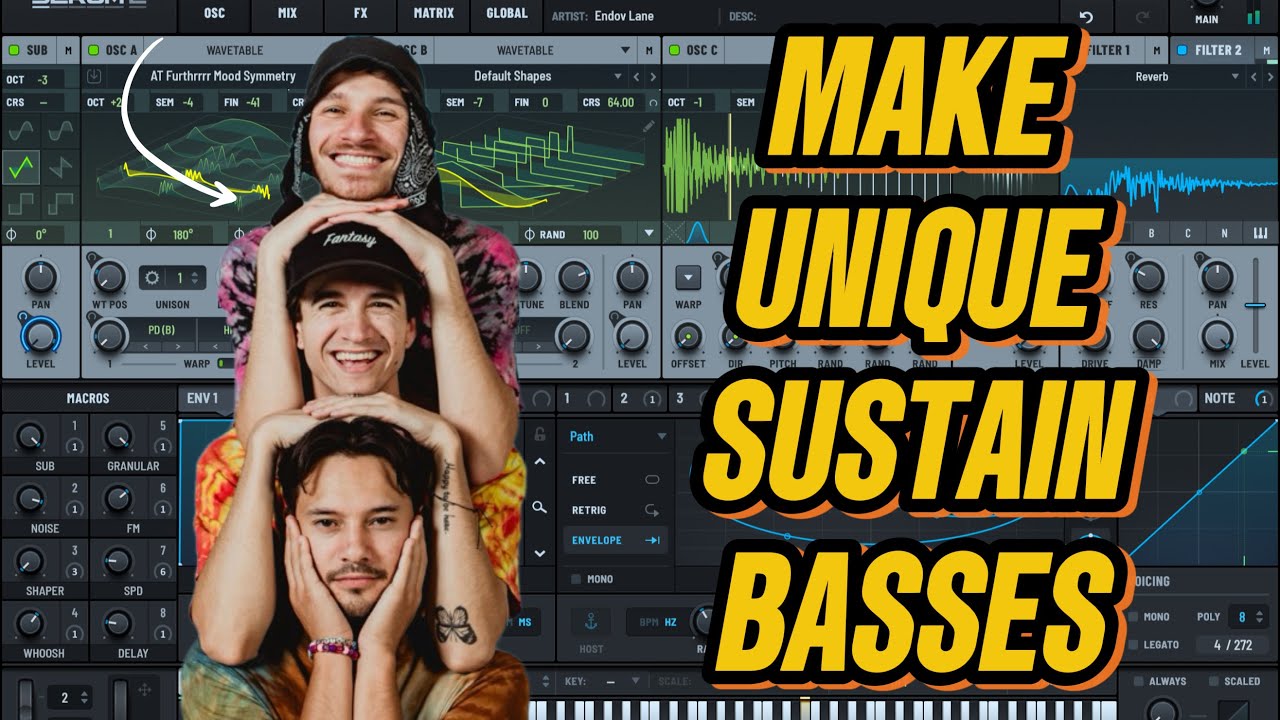 HOW TO MAKE UNIQUE DUBSTEP SUSTAIN BASSES!