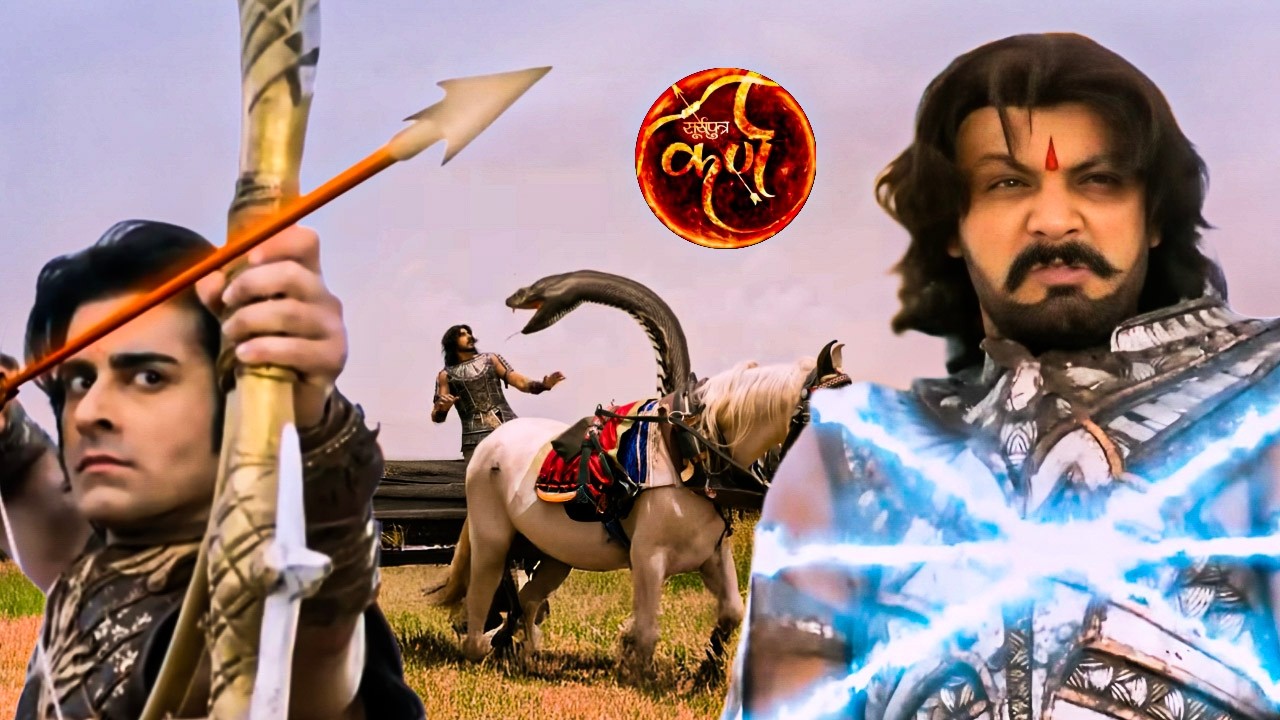 अर्जुंन  ने चलाया नागसास्र से चलाये दर्योधन की सेना में मायवी नाग | || Suryaputra Karn ||