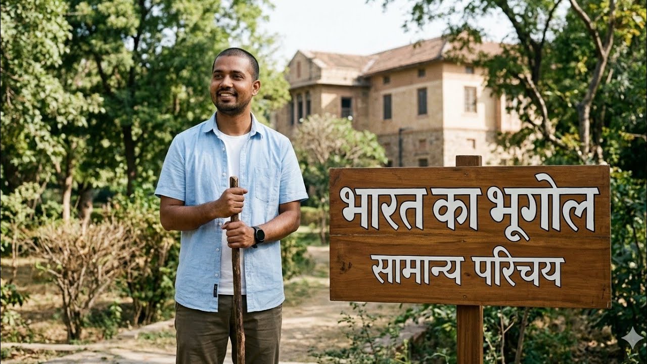 भारत का भूगोल।    सामान्य परिचय भाग1।   व्याख्या सहित   इंडिया के सभी एग्जाम के लिएटी महत्वपूर्ण by 
