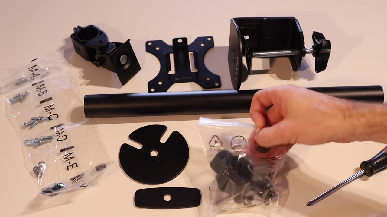 Vivo Stand V001C Single Monitor Desk Mount Unboxing and Setup