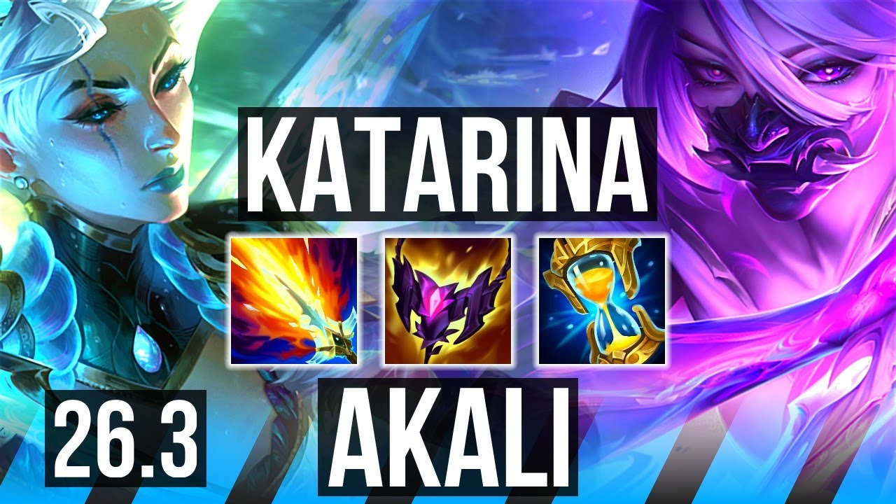 KATARINA vs AKALI (MID) | Good KDA: 25/1/5 | EUW Grandmaster | 26.3