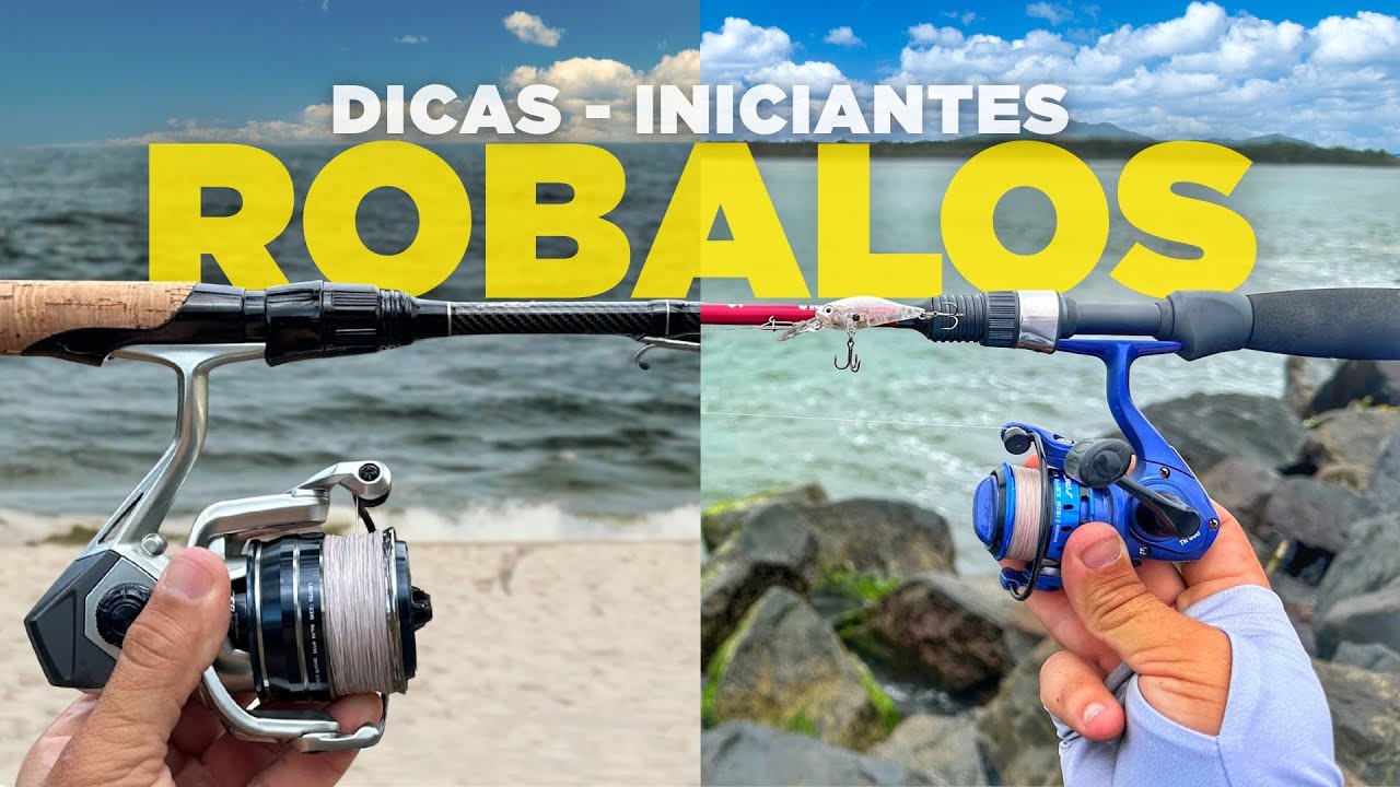 DICAS P\ INICIANTES - PESCA de ROBALOS na PRAIA e nas PEDRAS do MAR
