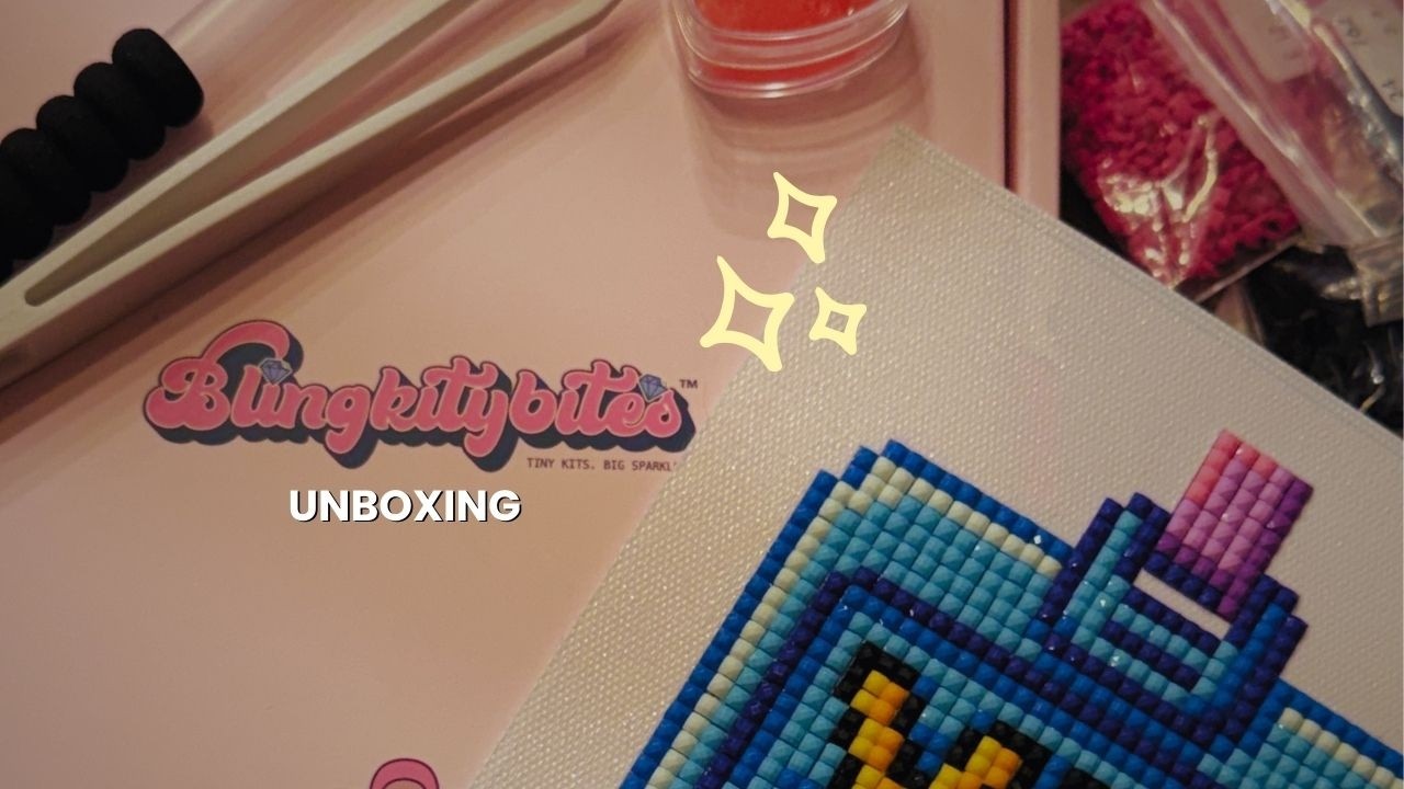 BLINGKITYBITES MINI CANVAS DIAMOND PAINTING KIT - UNBOXING x20 MINIS!