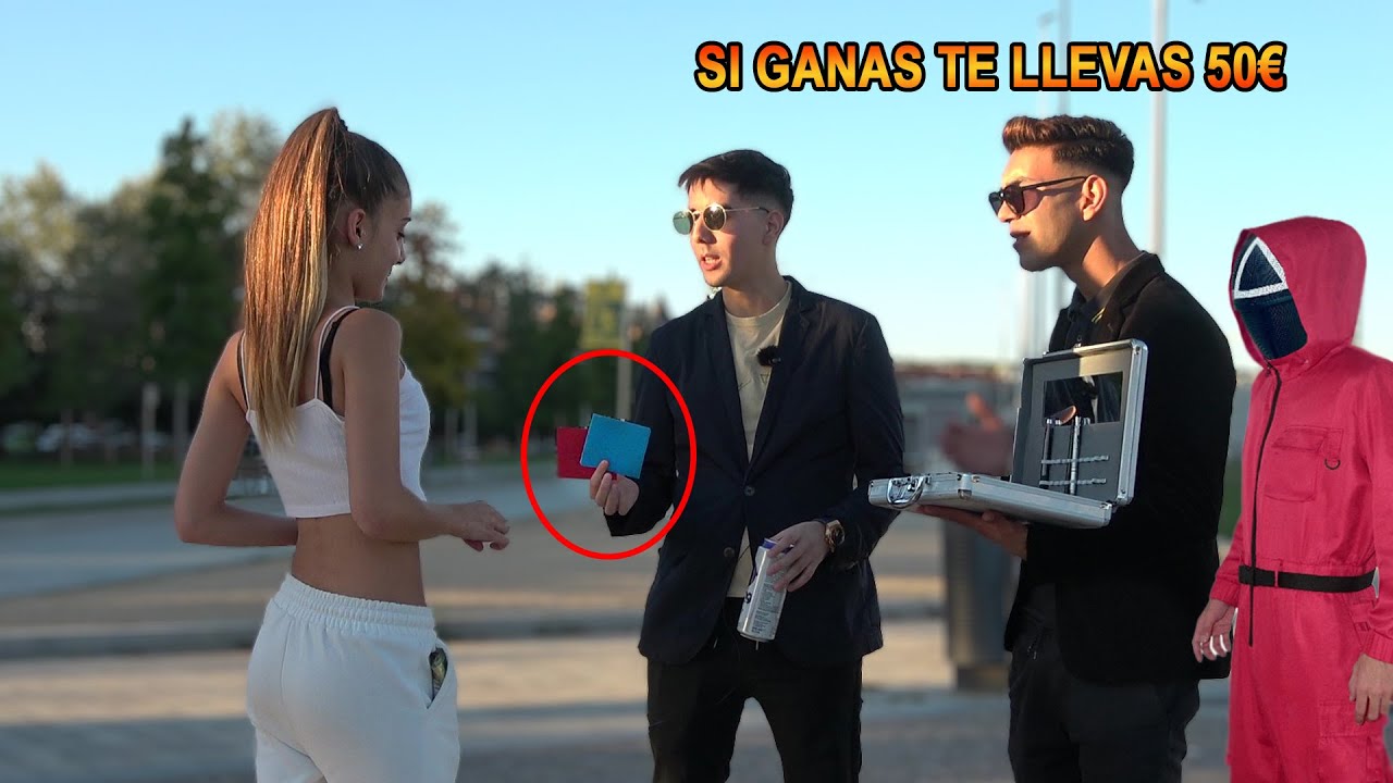 JUGAMOS AL JUEGO DEL CALAMAR CON DESCONOCIDOS 😱🦑 #2