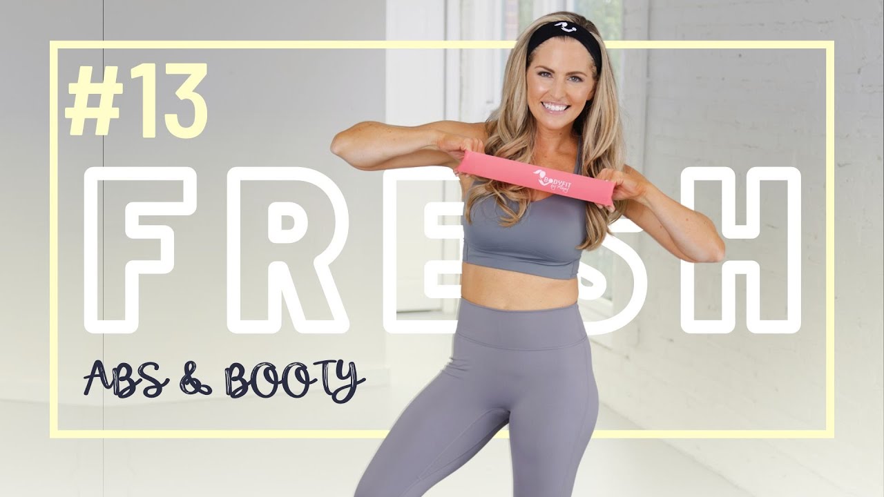 33 Minute Mini Band Abs & Booty Workout II FRESH Day #13