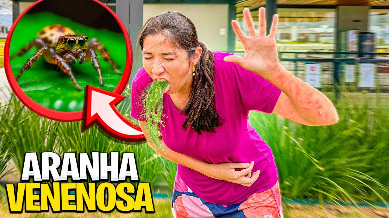 RAPHA FOI PICADA POR UMA ARANHA VENENOSA E VOMITOU