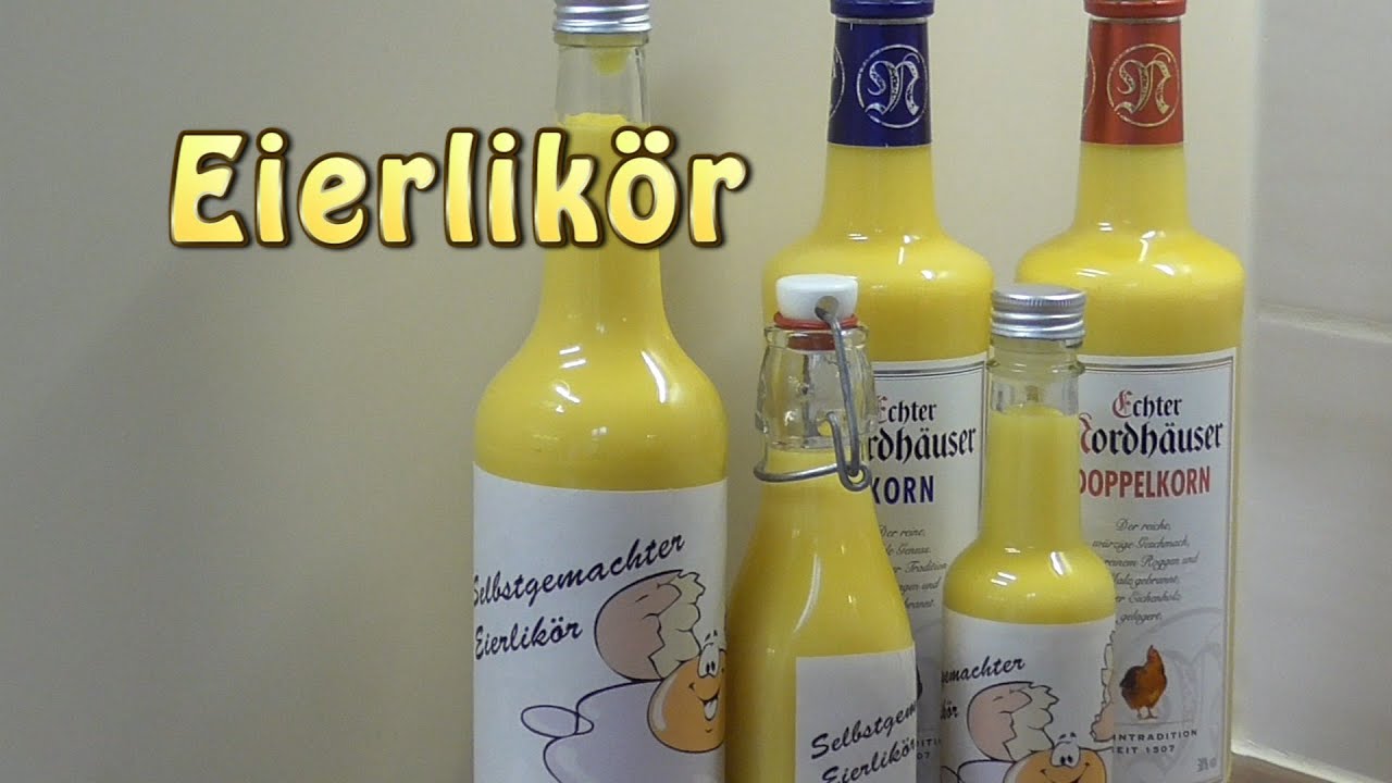 Selbstgemachter Eierlikör mit ganzen Eiern