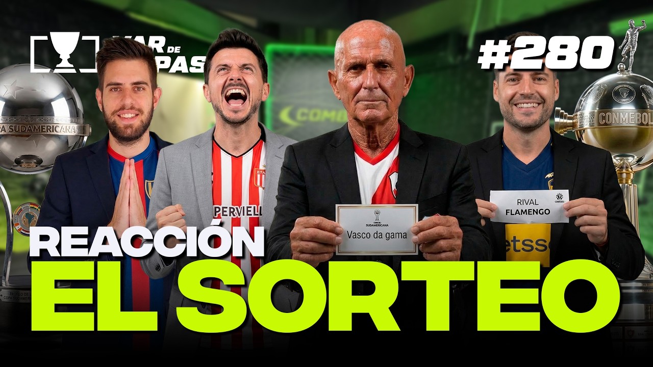 REACCIONAMOS EN VIVO AL SORTEO DE LA COPA LIBERTADORES Y SUDAMERICANA🔴VAR DE COPAS #280