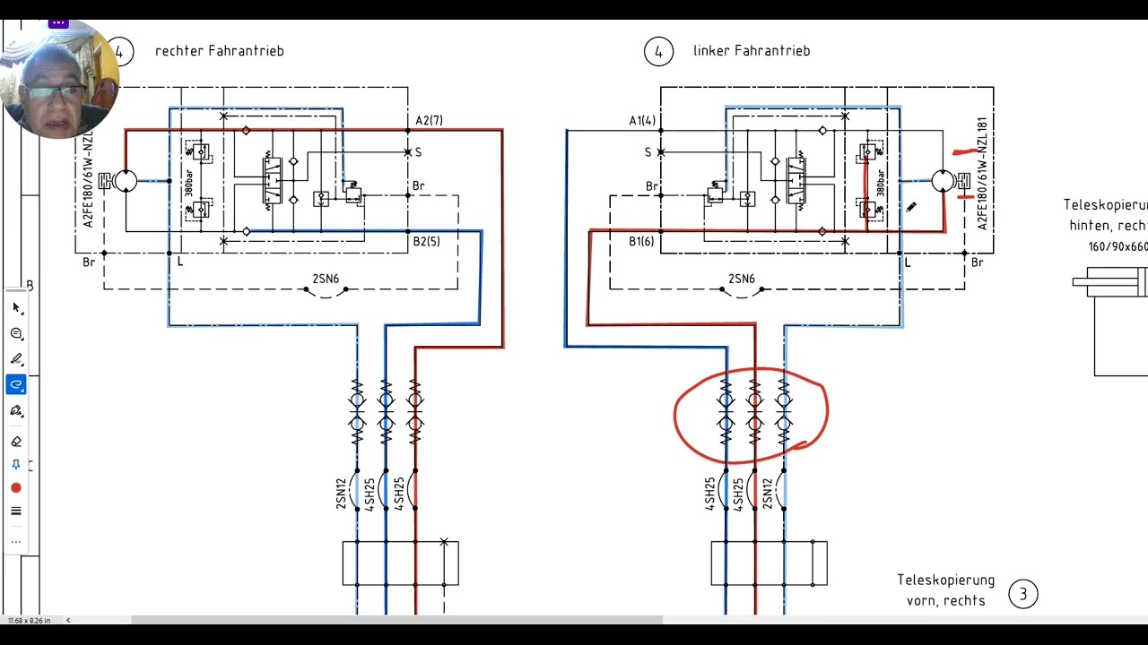troubleshooting steps at Hydraulic circuit