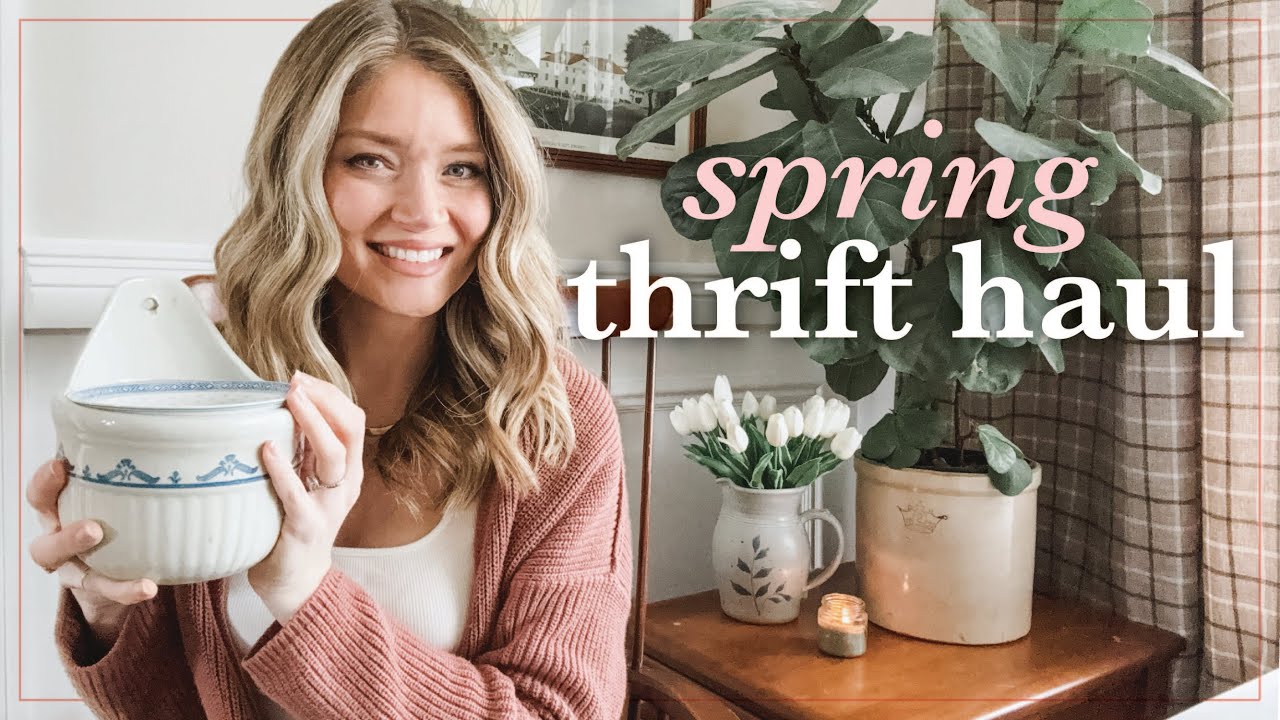 Beautiful + Affordable Spring Cottage Thrift Haul 2024