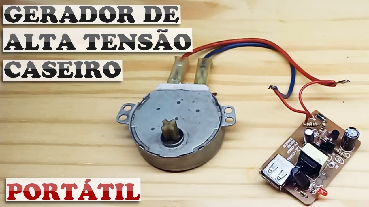 GERADOR DE ALTA TENSÃO PORTÁTIL (FÁCIL DE FAZER)