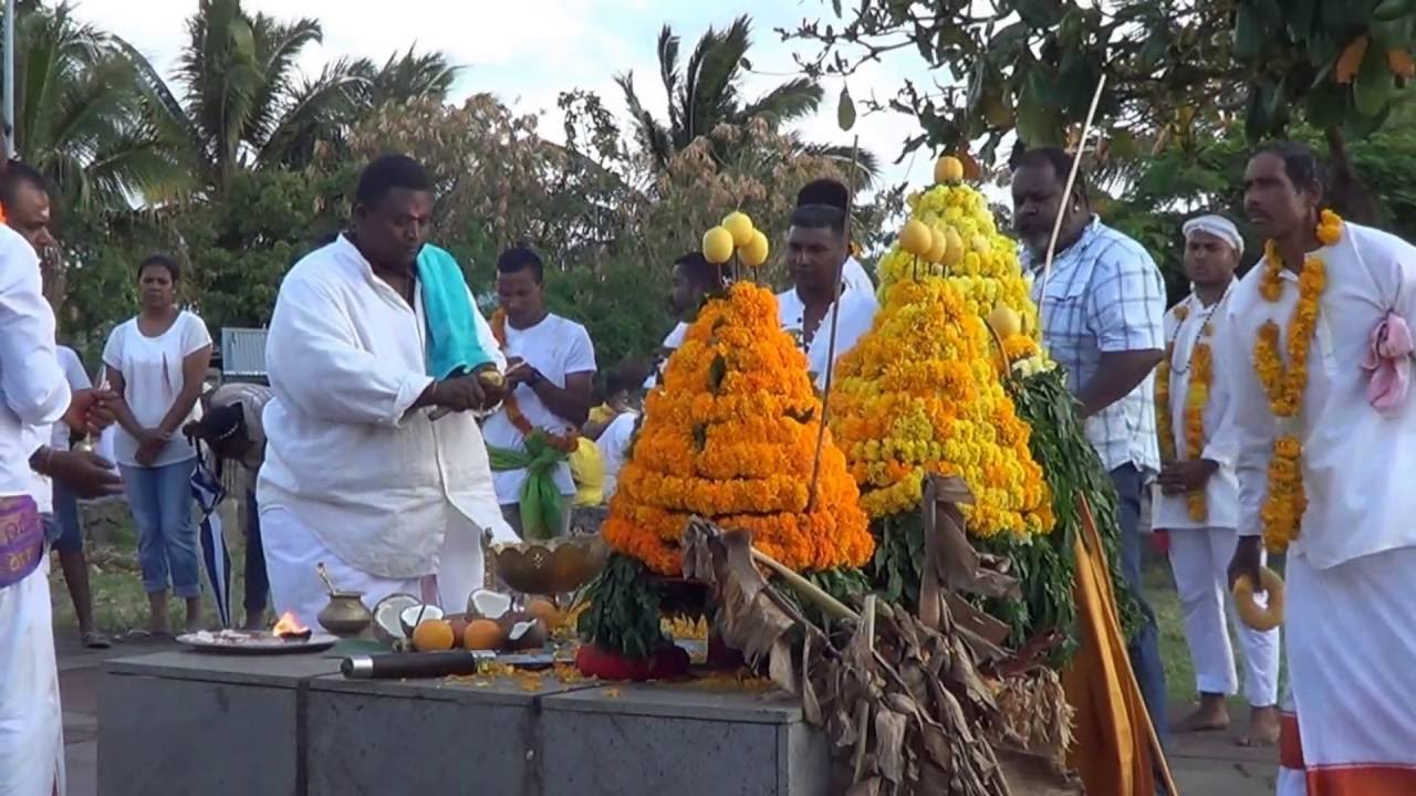 Procession Marche sur le feu Atchama Portail Piton St Leu 2016