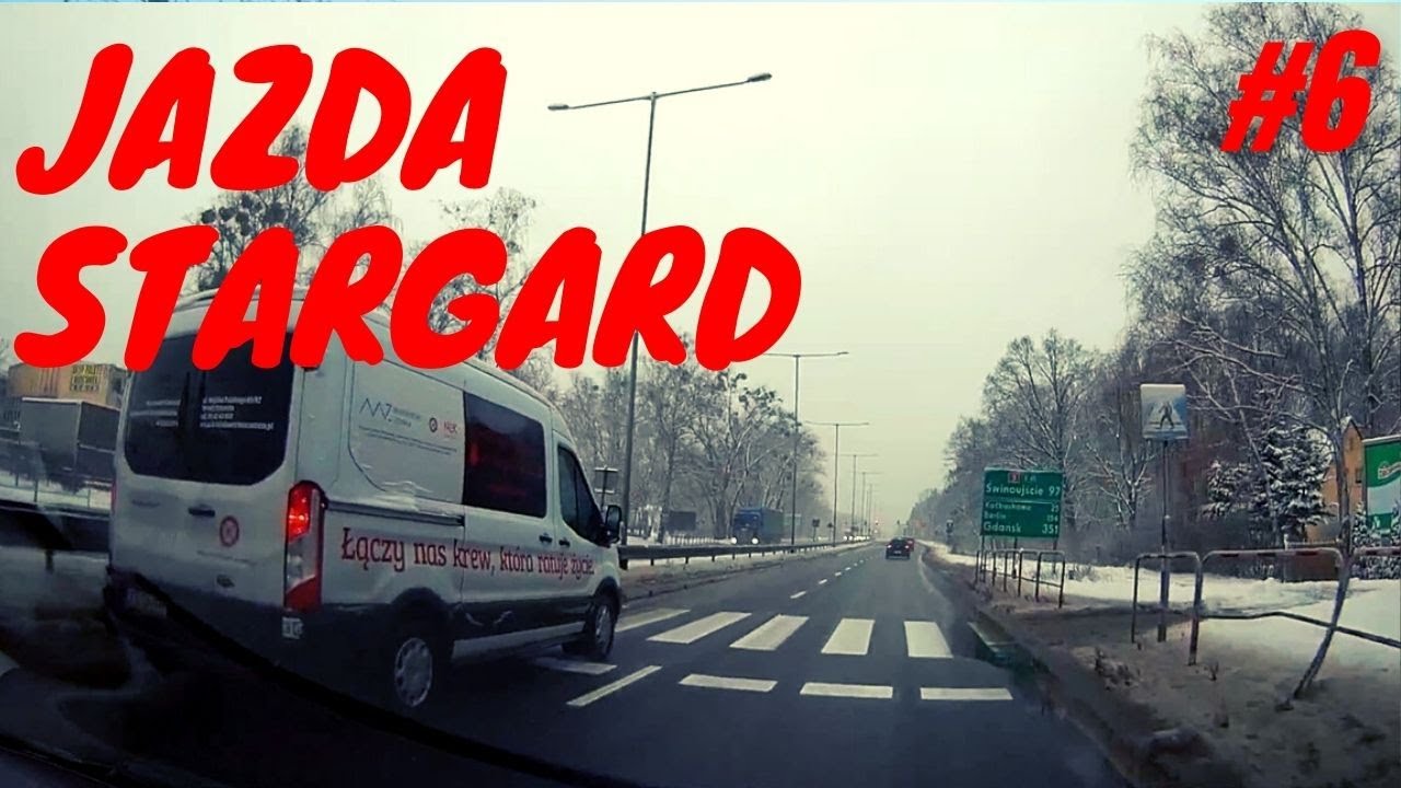Jazda Stargard #6 Cham się wepchał i chamsko zahamował oraz mistrzowie kierownicy