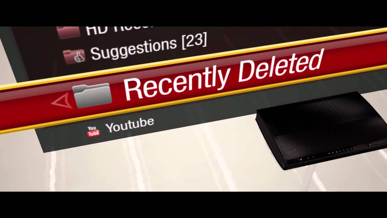 Delete & recover Recordings on the Virgin Media TiVo service