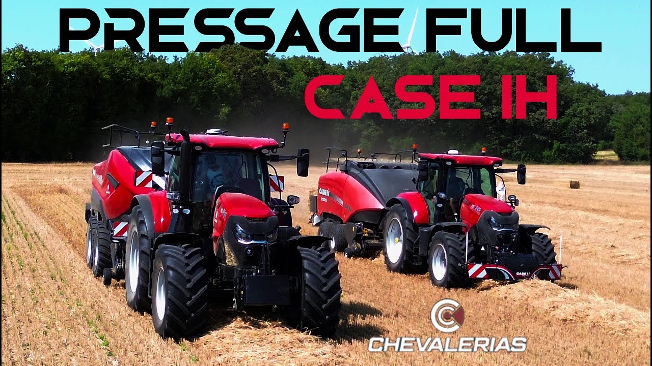 😮🔴 2 ENSEMBLE  FULL  CASE IH  AU  PRESSAGE