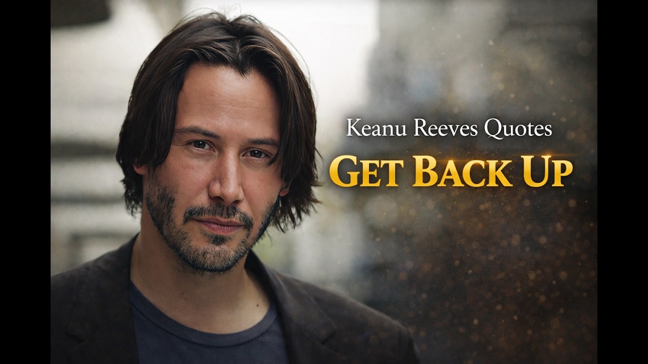 Keanu Reeves Quotes Get Back Up (4K) | Wisdom Around Us #Motivation #Inspiration