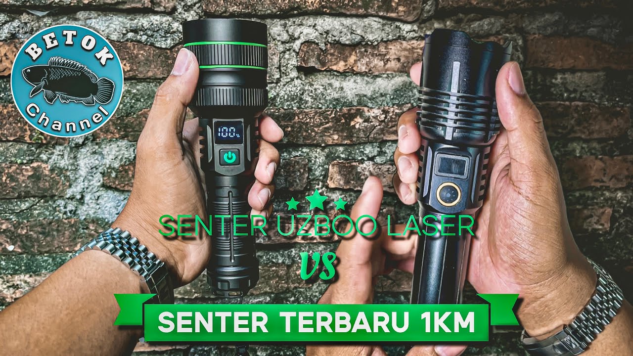 SENTER ZOOM TERBARU 1000m VS Uzboo LASER || BATTLE YANG DI TUNGGU-TUNGGU