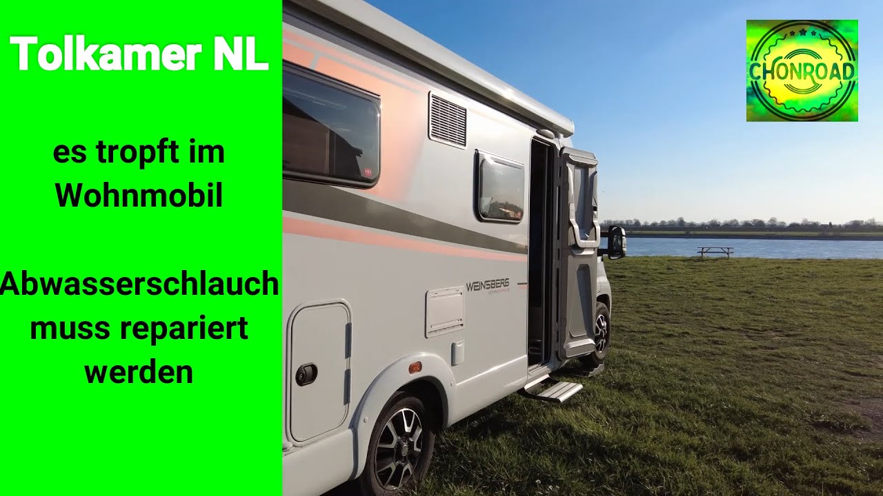 🚐 TolkamerNL, Reparatur Abwasserschlauch vom Waschbecken
