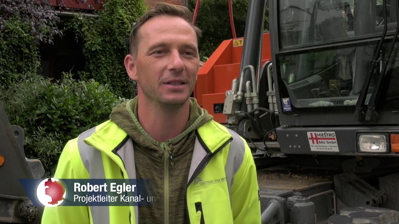 Berstlining-Verfahren: Kanalerneuerung Lommerweg in Jena