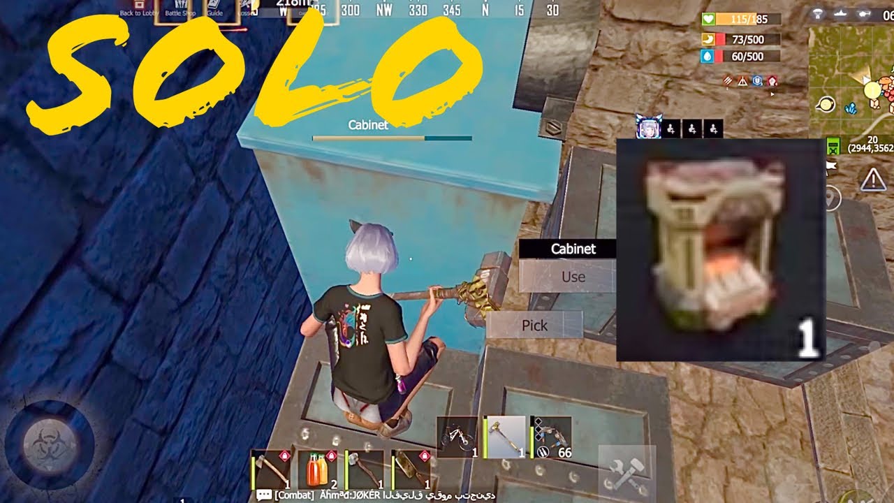 SOLO gameplay || back in solo || last island of survival || lucky titanium refiner