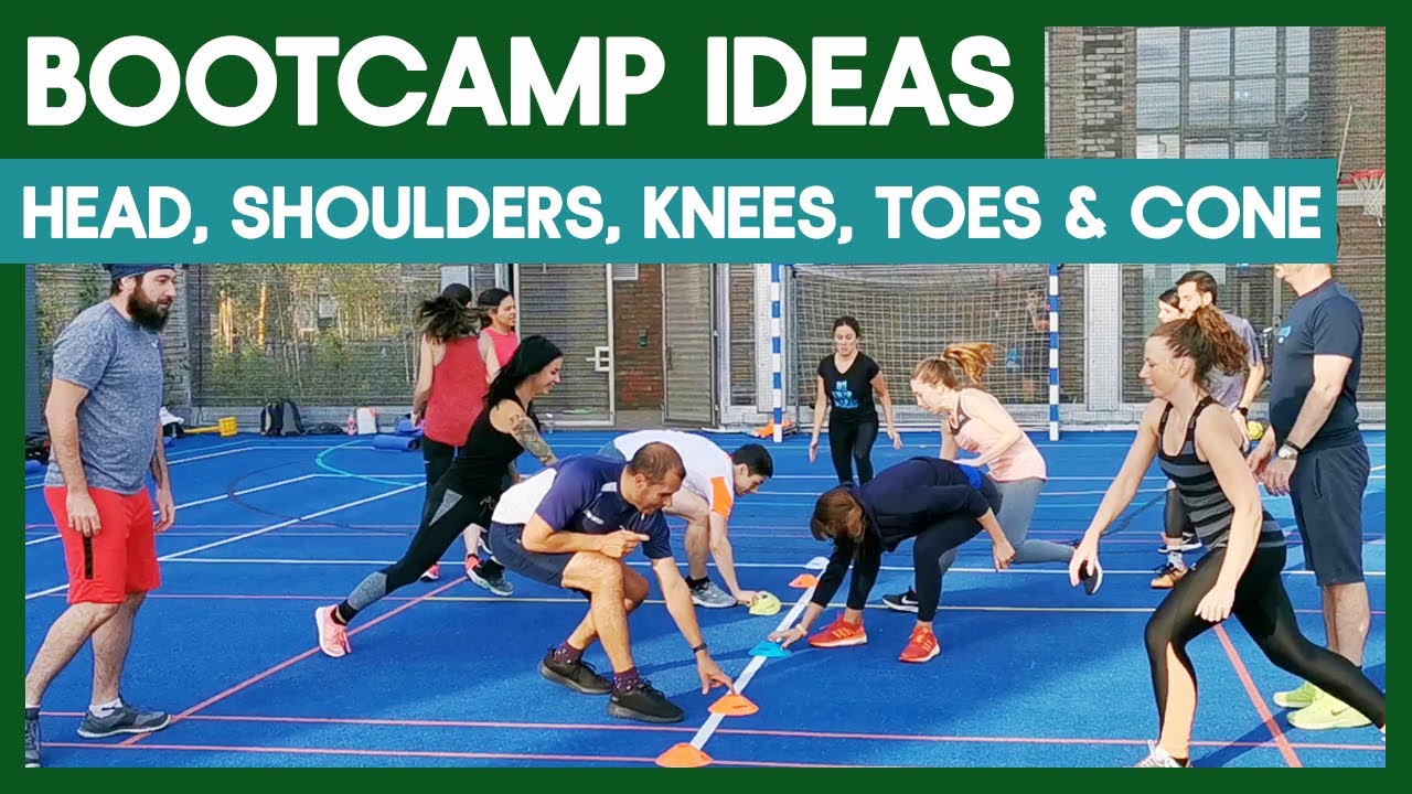 Head, Shoulders, Knees, Toes and CONE | Bootcamp Workout Training Ideas For Instructors