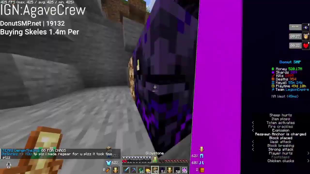 Rating Bases + Gambling + Auctions + Bounties | DONUT SMP LIVE