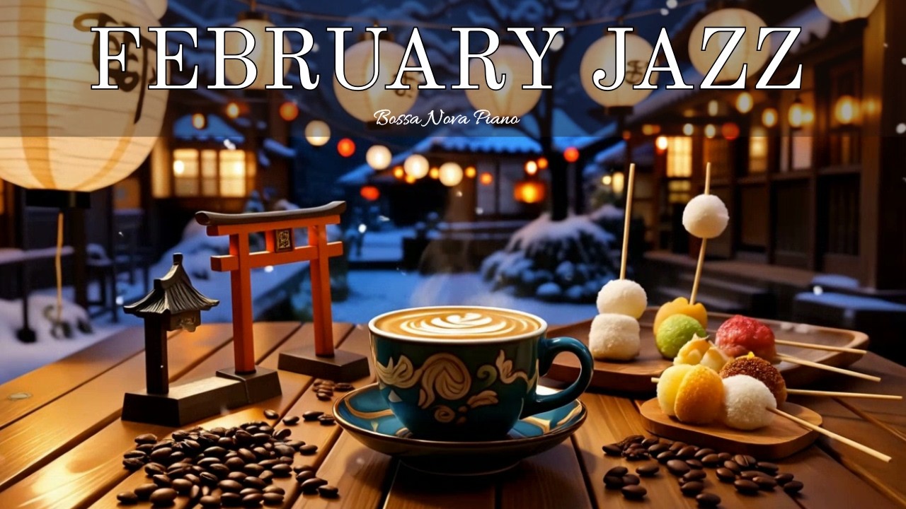 February Jazz ☕ Cozy Winter Coffee Music & Smooth Bossa Nova Piano for Relaxing Good Mood