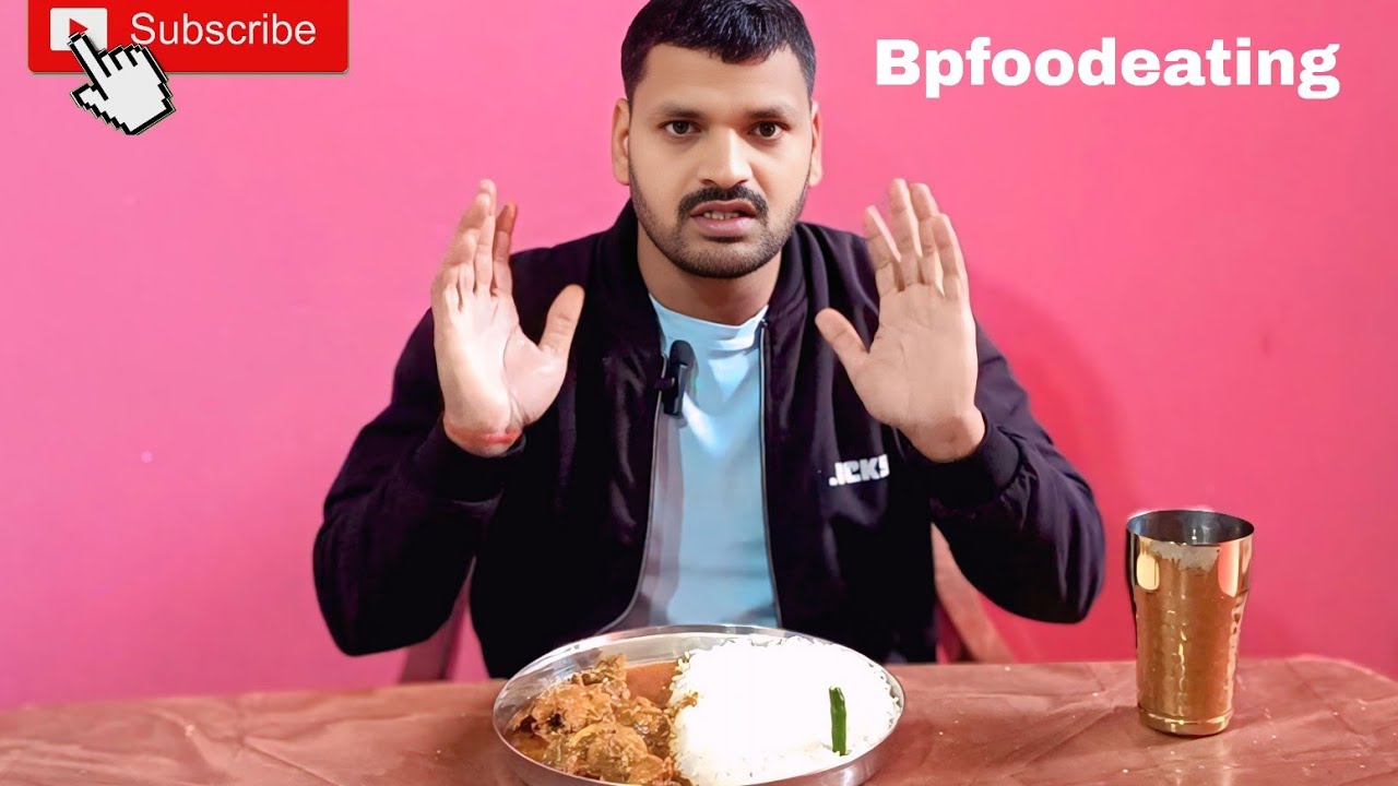 Fish curry aur chawal eating 
