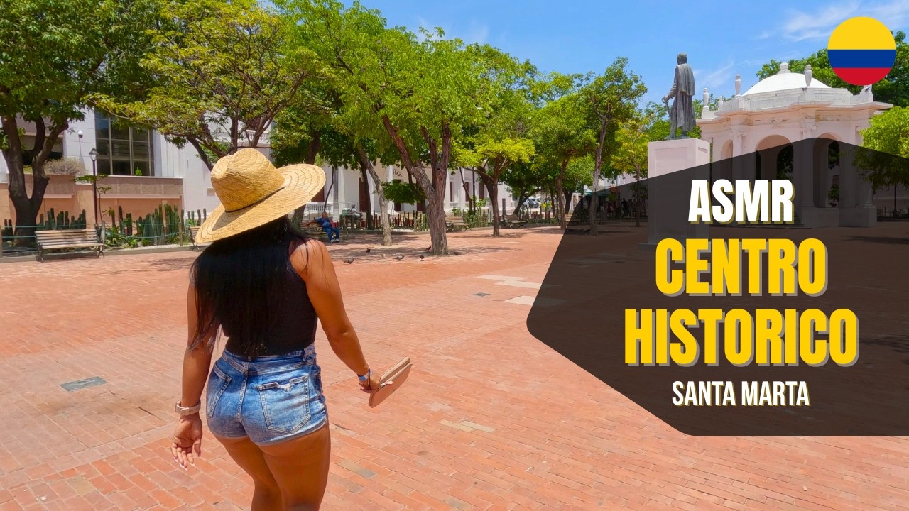 ASMR Caminando por el Centro Histórico de Santa Marta 🇨🇴 | Sonidos de la Ciudad