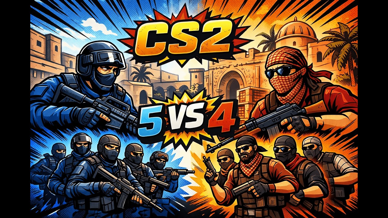 cs2-(stara gra) 5vs4 #viral  #fps #counterstrike #cs2 #counterstrike2