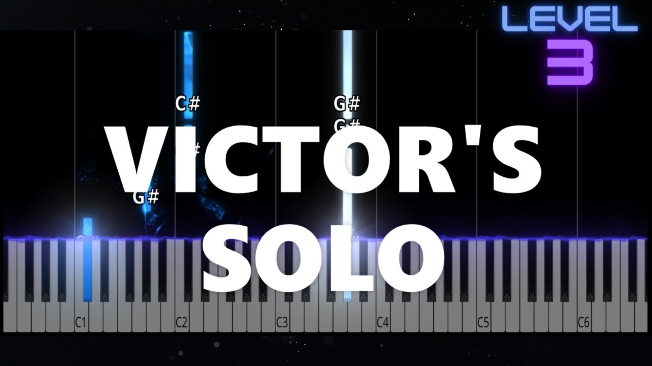 Victor's Solo - The Corpse Bride - INTERMEDIATE Piano Tutorial