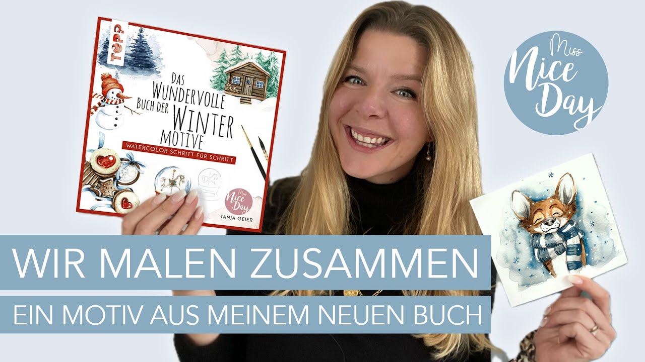 Wir malen zusammen ein Motiv aus meinem neuen Buch der Wintermotive