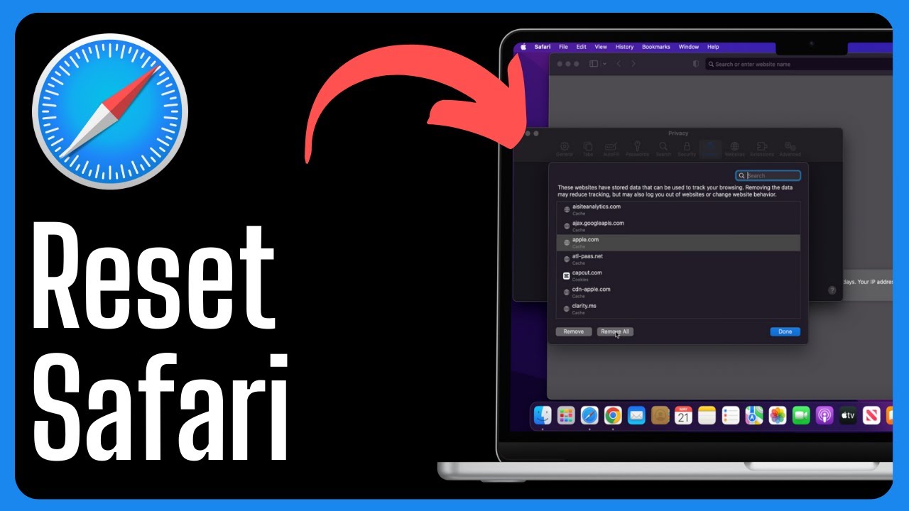How to Reset Safari on Mac | Clear Cache, Cookies & Browsing Data 🧹🖥