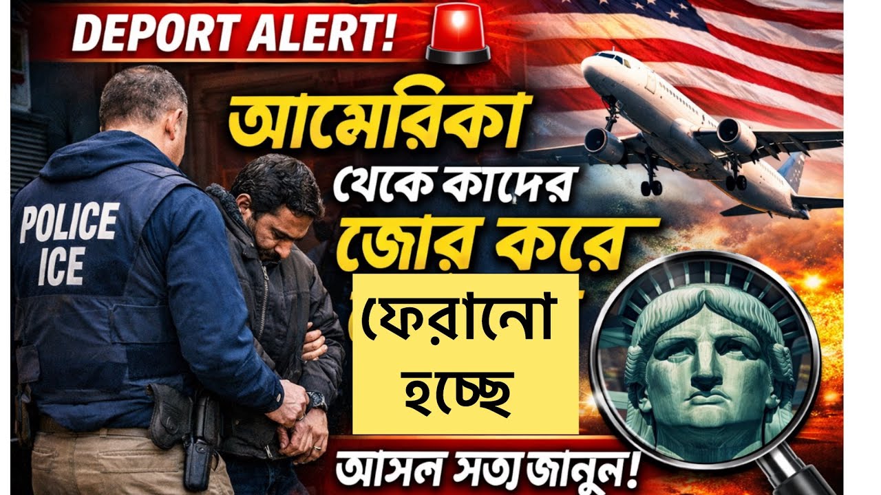 আমেরিকা থেকে কাদের জোর করে ফেরৎ পাঠানো হচ্ছে? আসল সত্য জানুন!