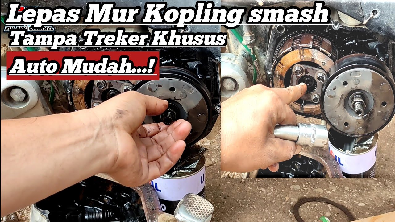 Lepas Mur kopling Smash Tampa Treker, Pakai Cara Ini Auto Mudah.