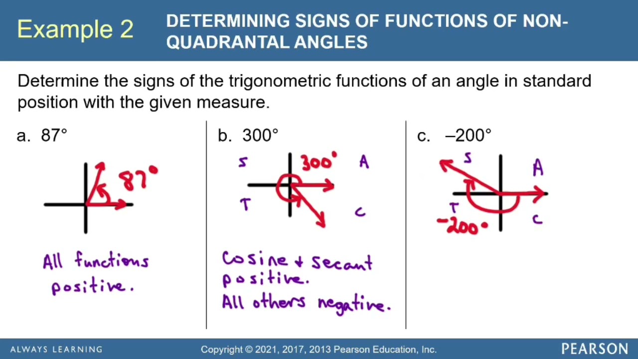 Trigonometry Sec. 1.4