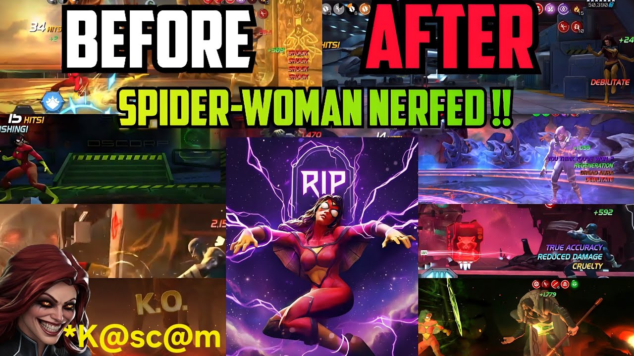 Spider-Woman Before & After Nerf Comparison - RIP 🙏 (2025 - 2026)