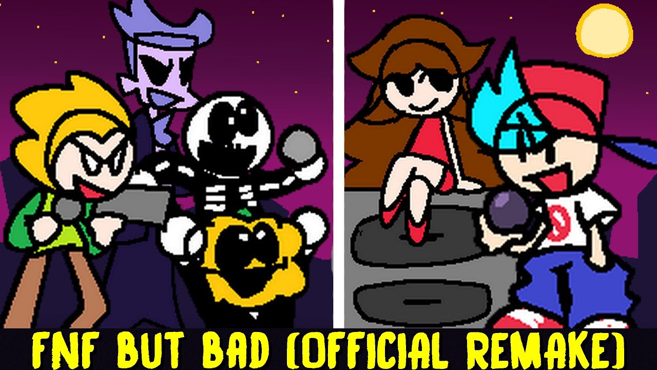 Friday Night Funkin', but bad (OFFICIAL REMAKE) Full Weeks Demo [FNF Mod/HARD]