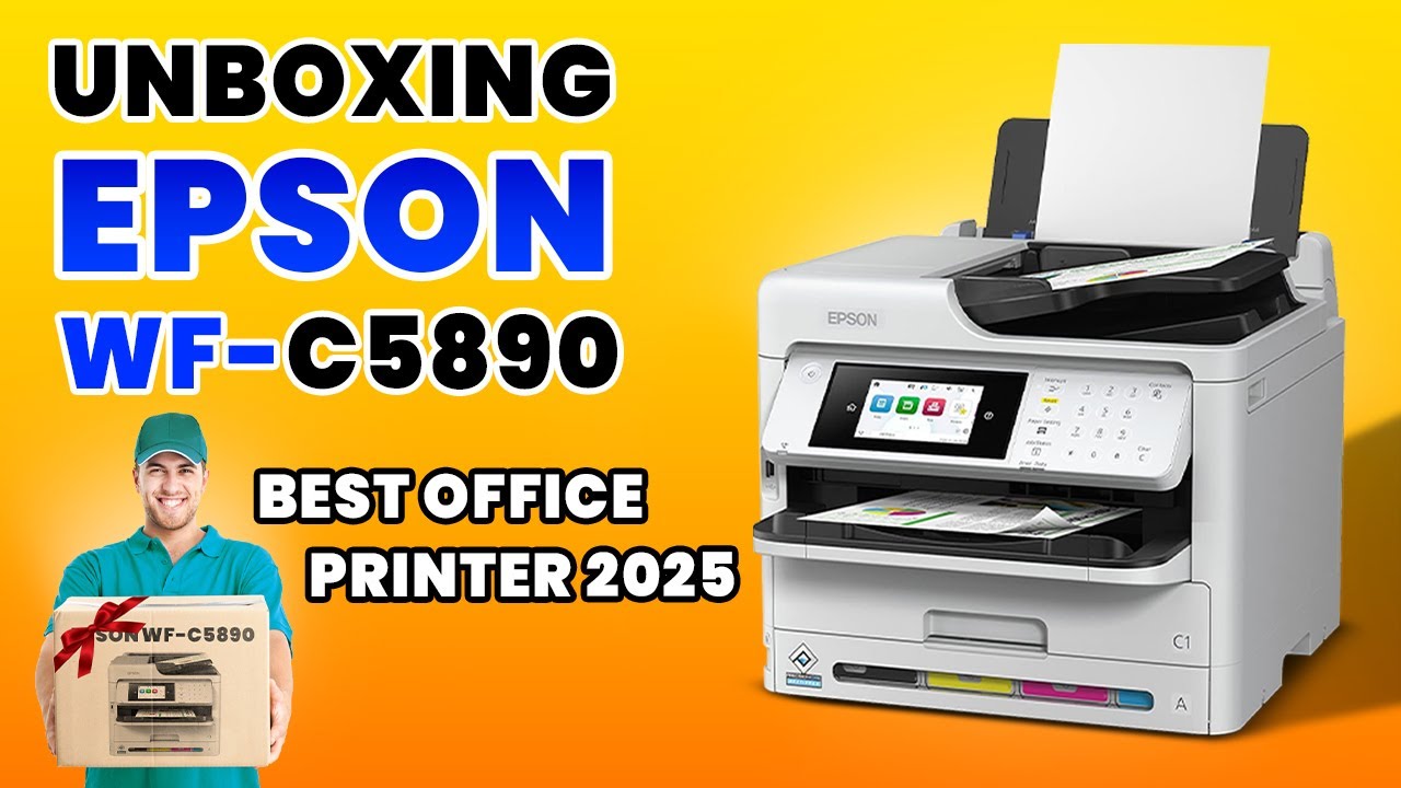 Epson WorkForce Pro WF-C5890 Unboxing | Best Printer 2025 |  Best Office Printer for Heavy Paper