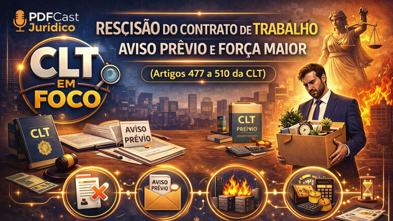 Rescisão Contratual, Justa Causa e Aviso Prévio | Arts 477 a 510 da CLT | Podcast #14