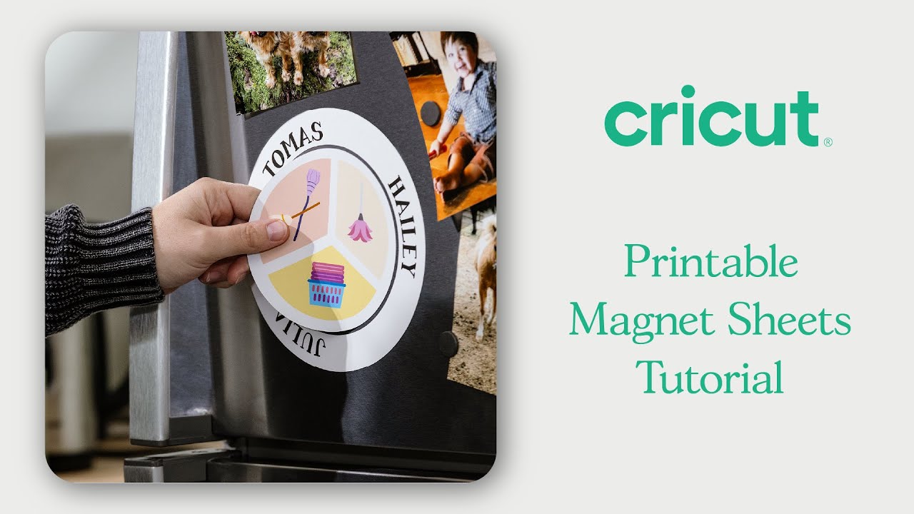 How to Make Custom Magnets with Cricut Printable Magnet Sheets