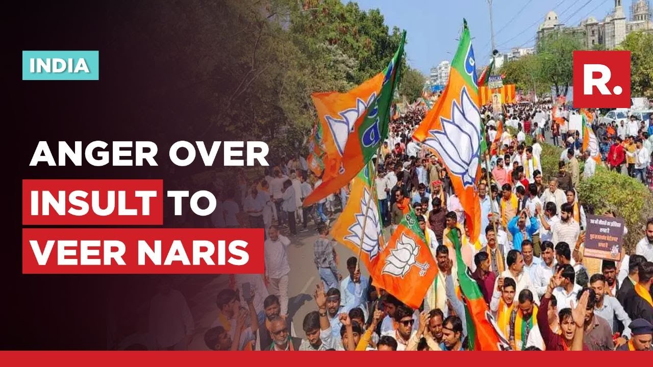 BJP Protests Against Gehlot Govt Over Missing Veer Naris After Rajasthan Cops Detained Them