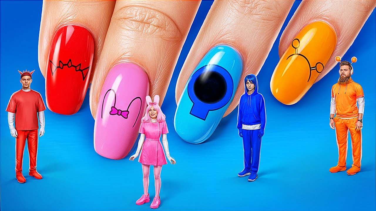 Red vs Pink vs Blue vs Orange! Ultimate One Color Challenge in Real Life!