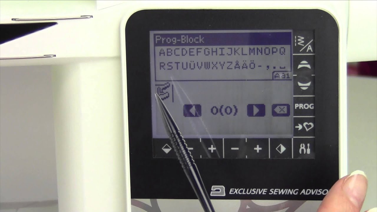 Husqvarna Viking Opal 690 39 Memory & Alphabets