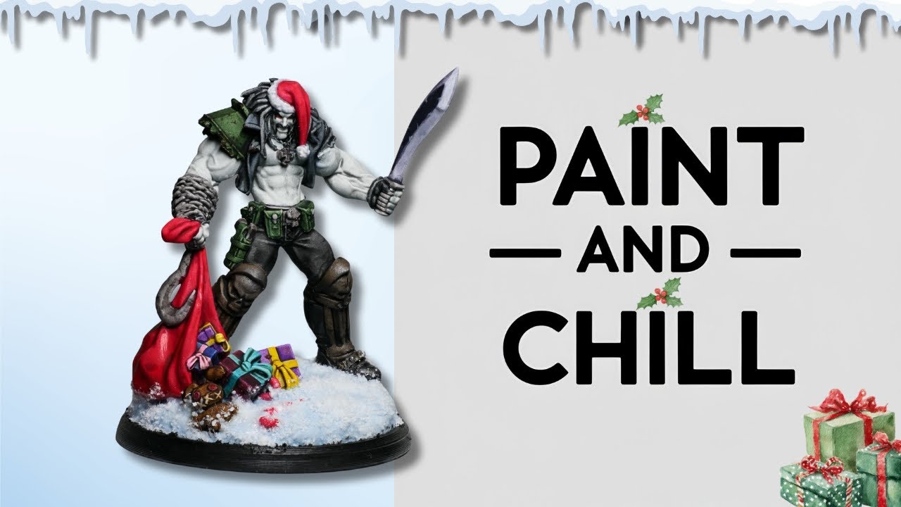 PAINT & CHILL - Christmas Lobo DC Miniatures | Speedpaint - Batman Miniature Game LoFi Painting