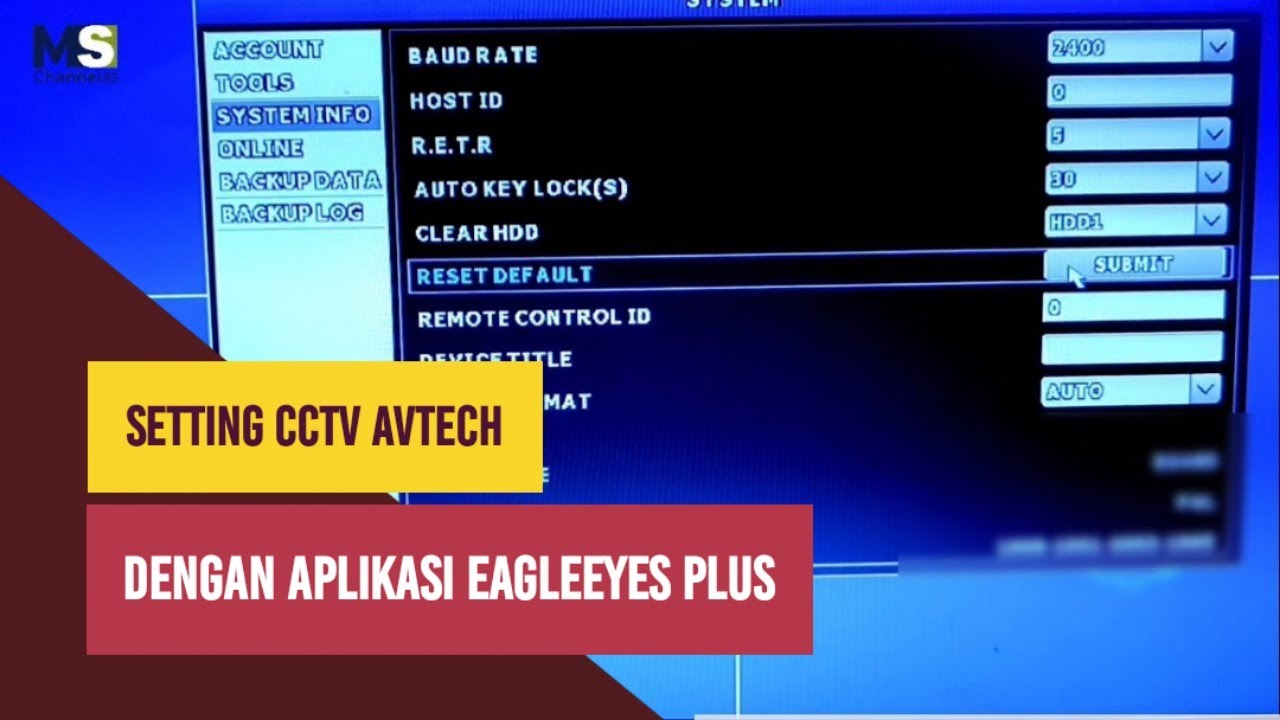 Cara Setting DVR Avtech ke HP Android dengan Aplikasi EagleEyes Plus | Setting CCTV Avtech