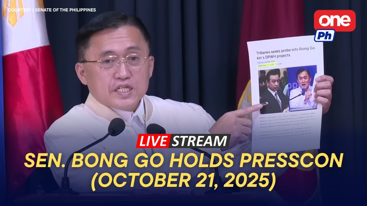 LIVE | Sen. Bong Go holds press briefing (October 21, 2025)