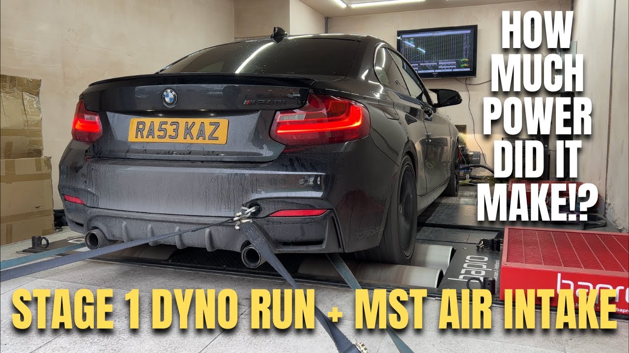 Настройка BMW M240i Stage 1 + динамометрический заезд впускного коллектора MST. Сколько мощности ...