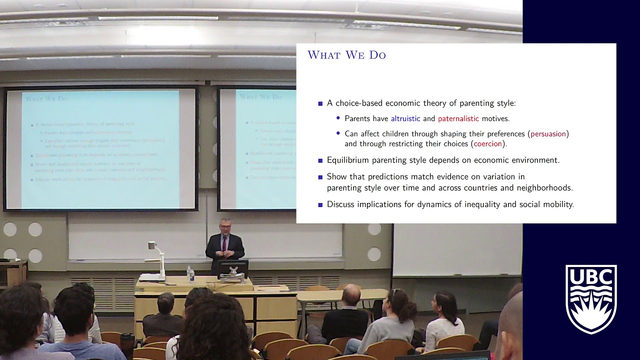 The Economics of Parenting: 2019 Woodward Lecture