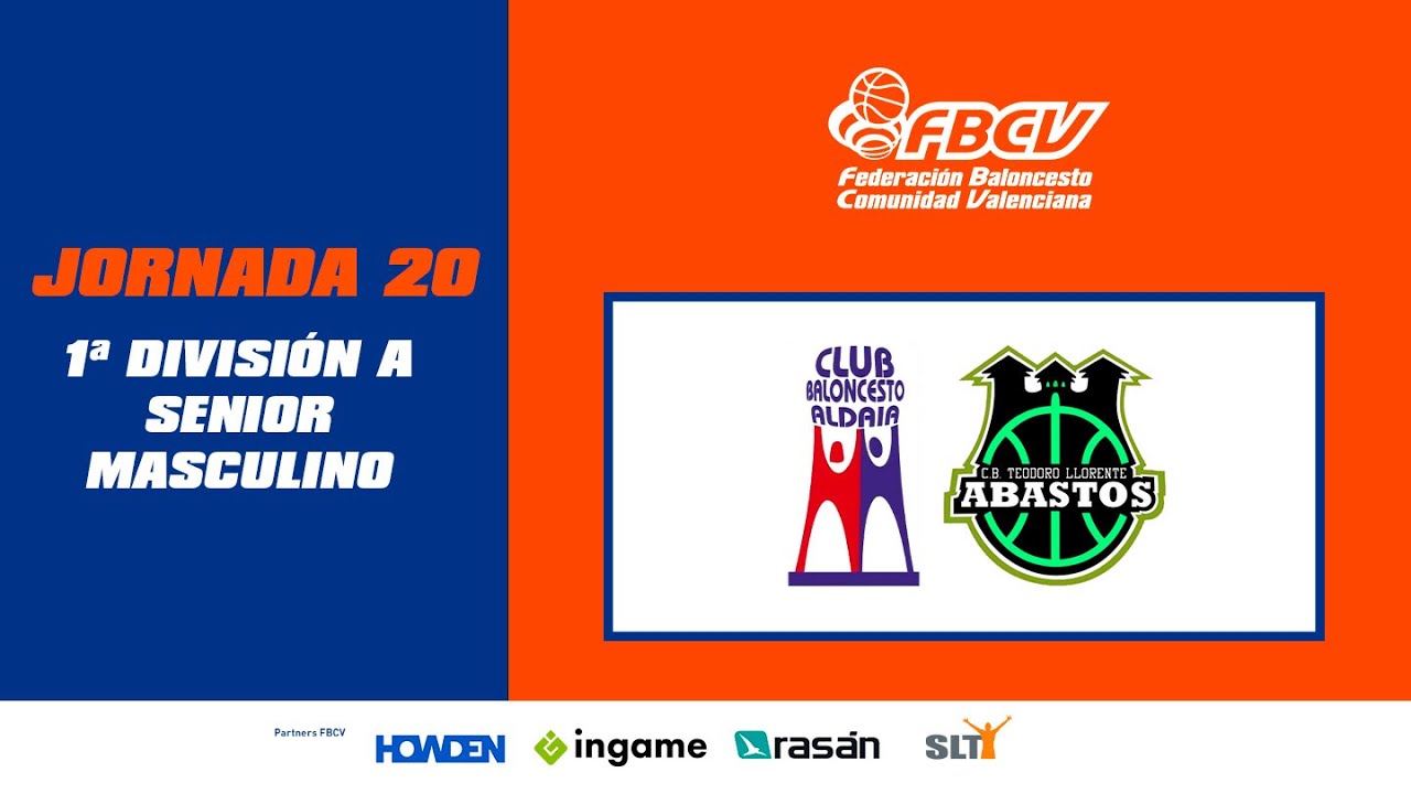 1ª División Masculina J20 CEMALU ALDAIA--INMOCARRILLO CB TLL ABASTOS A